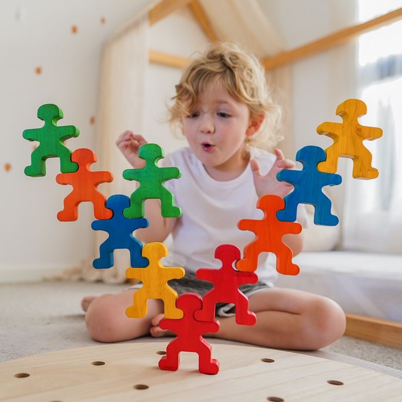 QToys - Rainbow People - Stacking | Knock On Wood Toys