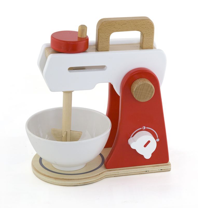 wooden play food mixer