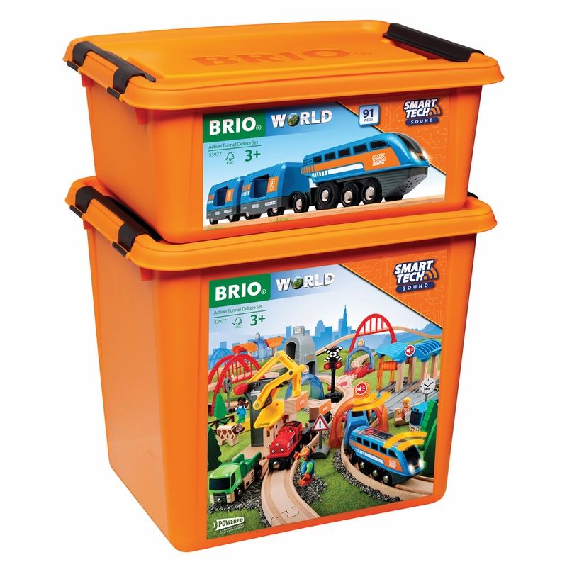 Brio - Smart Tech Sound Action Tunnel Deluxe Set 33977 | Knock On Wood Toys